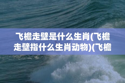 飞檐走壁是什么生肖(飞檐走壁指什么生肖动物)(飞檐走壁的动物是什么生肖)