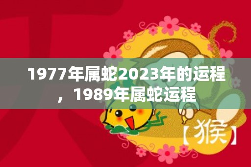 1977年属蛇2023年的运程，1989年属蛇运程