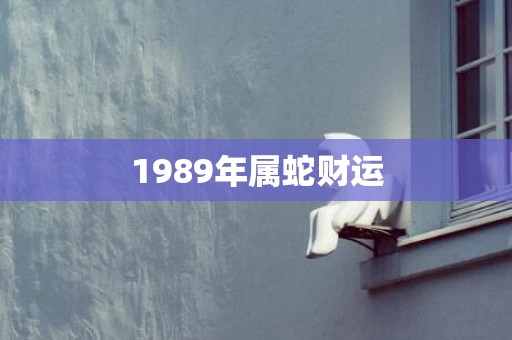 1989年属蛇财运