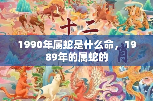 1990年属蛇是什么命，1989年的属蛇的