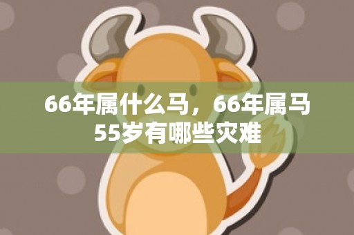 66年属什么马，66年属马55岁有哪些灾难