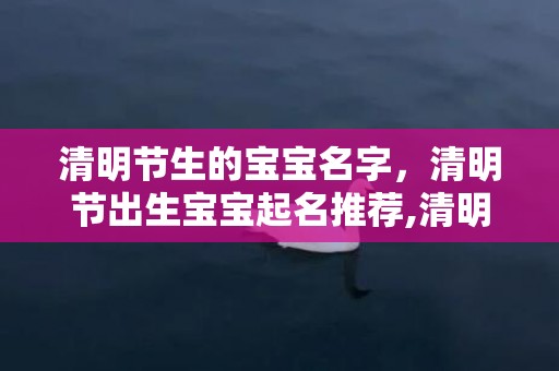 清明节生的宝宝名字，清明节出生宝宝起名推荐,清明节出生性格特点