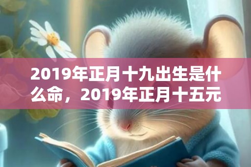 2019年正月十九出生是什么命，2019年正月十五元宵节出生的女孩起名怎么起好听？