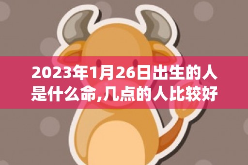 2023年1月26日出生的人是什么命,几点的人比较好命(2023年1月21日是农历多少)