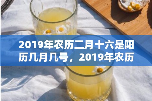 2019年农历二月十六是阳历几月几号，2019年农历二月初二出生的双胞胎男孩怎么样起名字