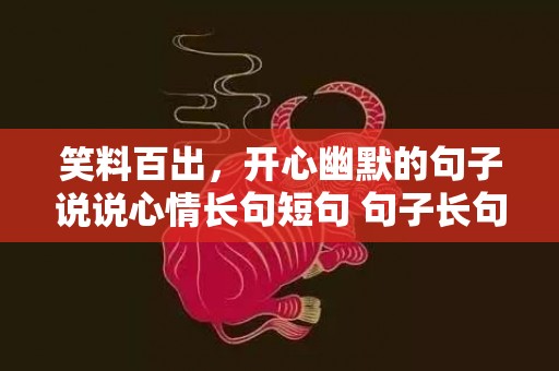 笑料百出，开心幽默的句子说说心情长句短句 句子长句