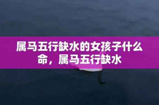 属马五行缺水的女孩子什么命，属马五行缺水