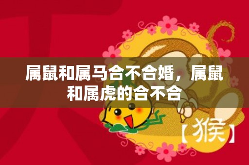 属鼠和属马合不合婚，属鼠和属虎的合不合