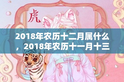 2018年农历十二月属什么，2018年农历十一月十三日出生的女宝宝起名，女宝宝农历起名