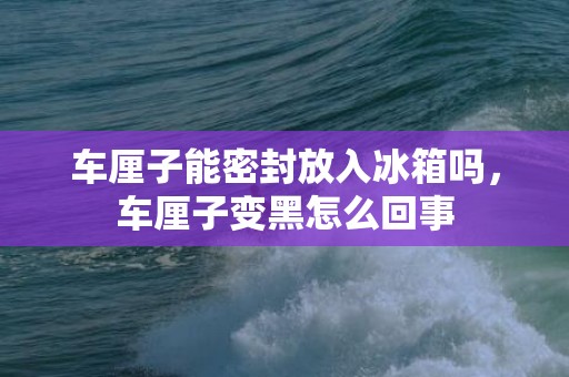 车厘子能密封放入冰箱吗，车厘子变黑怎么回事