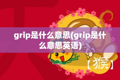 grip是什么意思(grip是什么意思英语)