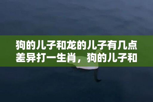 狗的儿子和龙的儿子有几点差异打一生肖，狗的儿子和龙的儿子有几点差异