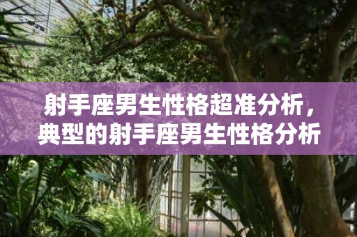 射手座男生性格超准分析，典型的射手座男生性格分析