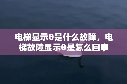 电梯显示θ是什么故障，电梯故障显示θ是怎么回事