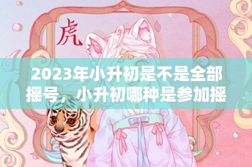 2023年小升初是不是全部摇号，小升初哪种是参加摇号的