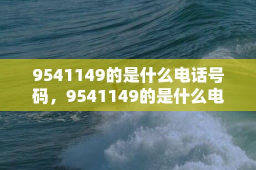 9541149的是什么电话号码，9541149的是什么电话号码