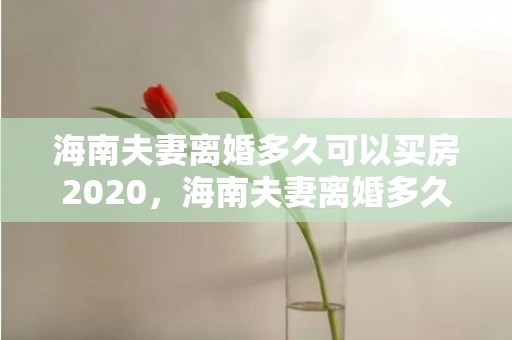 海南夫妻离婚多久可以买房2020，海南夫妻离婚多久可以买房2024年，夫妻离婚三年内不能买房吗