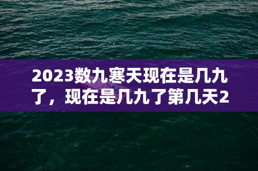 2023数九寒天现在是几九了，现在是几九了第几天2023