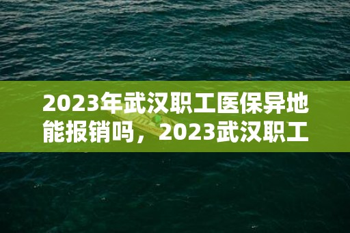 2023年武汉职工医保异地能报销吗，2023武汉职工医保外地能用吗