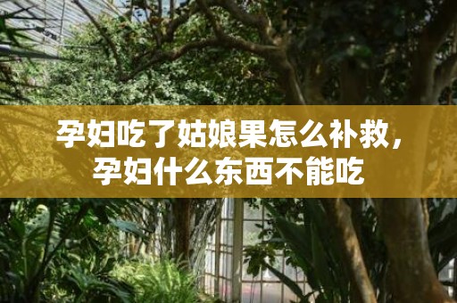 孕妇吃了姑娘果怎么补救，孕妇什么东西不能吃