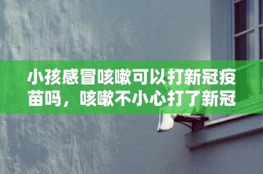 小孩感冒咳嗽可以打新冠疫苗吗，咳嗽不小心打了新冠疫苗怎么办