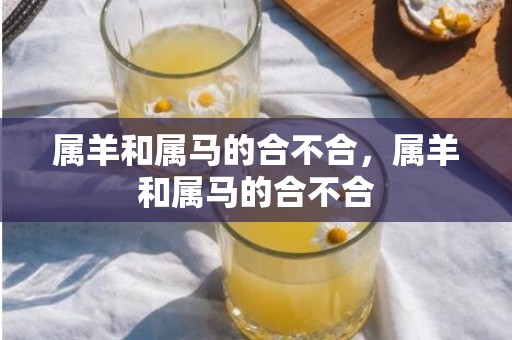 属羊和属马的合不合，属羊和属马的合不合