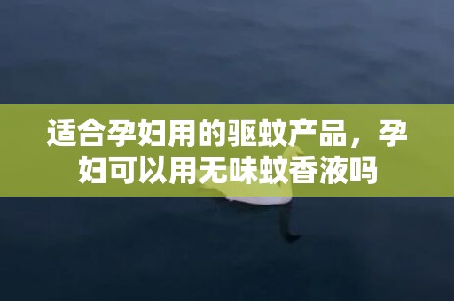 适合孕妇用的驱蚊产品，孕妇可以用无味蚊香液吗