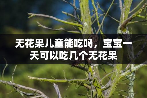 无花果儿童能吃吗，宝宝一天可以吃几个无花果