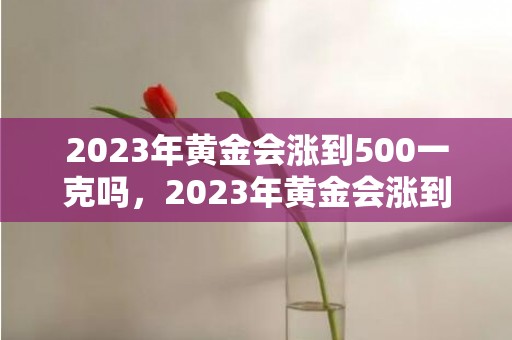 2023年黄金会涨到500一克吗，2023年黄金会涨到450吗