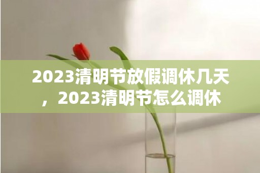 2023清明节放假调休几天，2023清明节怎么调休