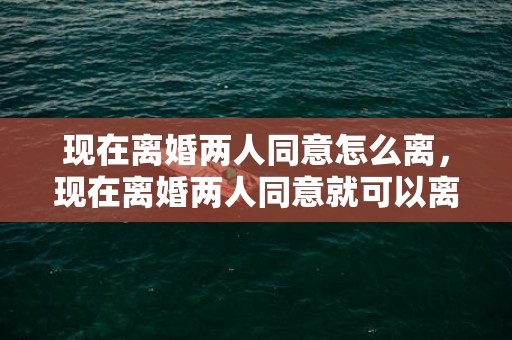 现在离婚两人同意怎么离，现在离婚两人同意就可以离吗 离婚男方不同意怎么离