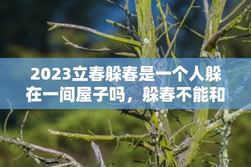 2023立春躲春是一个人躲在一间屋子吗，躲春不能和别人在一个屋吗