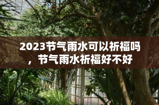 2023节气雨水可以祈福吗，节气雨水祈福好不好