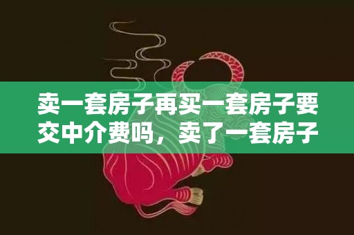 卖一套房子再买一套房子要交中介费吗，卖了一套房子再买一套需要多交税吗