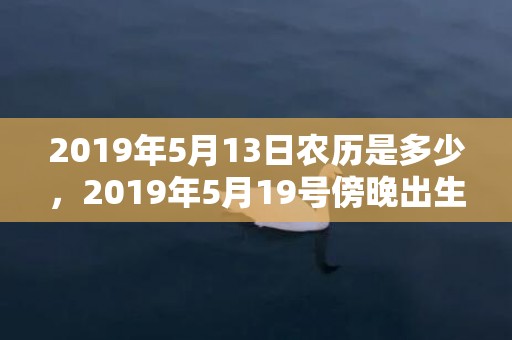 2019年5月13日农历是多少，2019年5月19号傍晚出生的女孩起什么名字吉祥