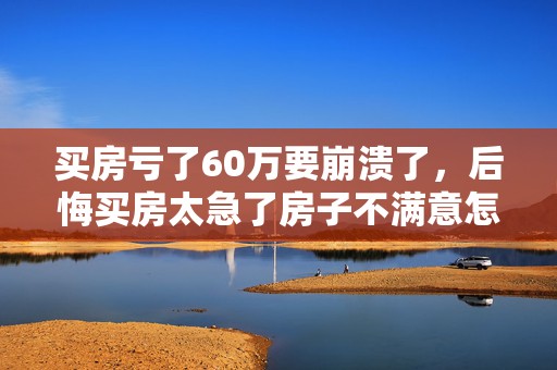 买房亏了60万要崩溃了，后悔买房太急了房子不满意怎么办