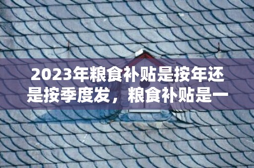 2023年粮食补贴是按年还是按季度发，粮食补贴是一年发一次还是两次