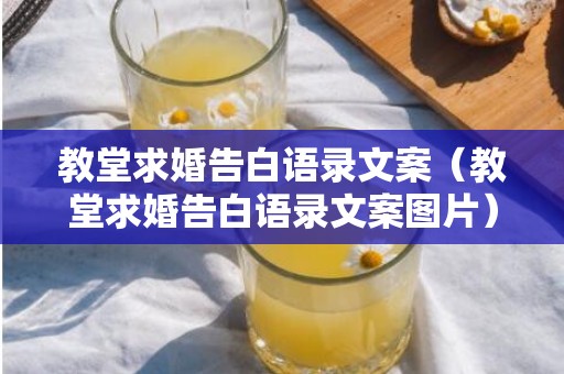 教堂求婚告白语录文案（教堂求婚告白语录文案图片）