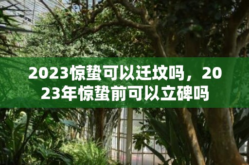 2023惊蛰可以迁坟吗，2023年惊蛰前可以立碑吗