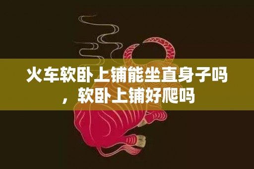 火车软卧上铺能坐直身子吗，软卧上铺好爬吗