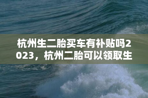 杭州生二胎买车有补贴吗2023，杭州二胎可以领取生育津贴吗