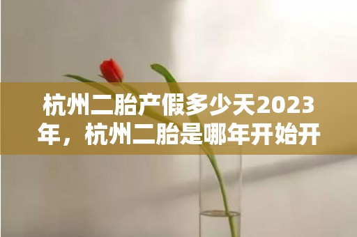 杭州二胎产假多少天2023年，杭州二胎是哪年开始开放的