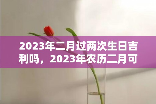 2023年二月过两次生日吉利吗，2023年农历二月可以过两次生日吗