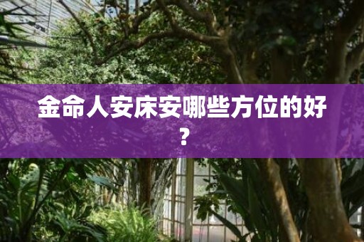 金命人安床安哪些方位的好？