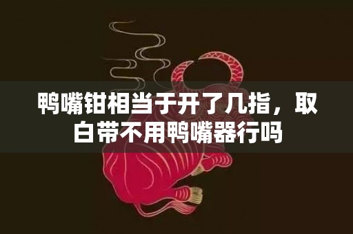 鸭嘴钳相当于开了几指，取白带不用鸭嘴器行吗