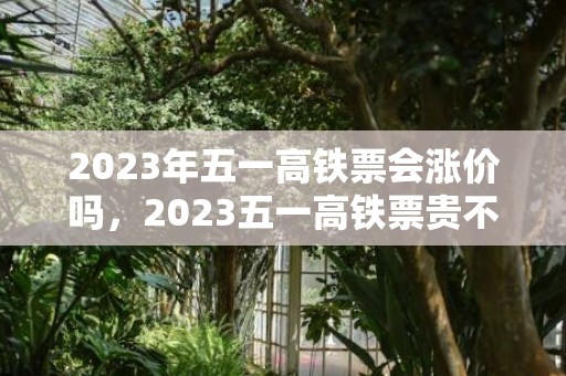 2023年五一高铁票会涨价吗，2023五一高铁票贵不贵