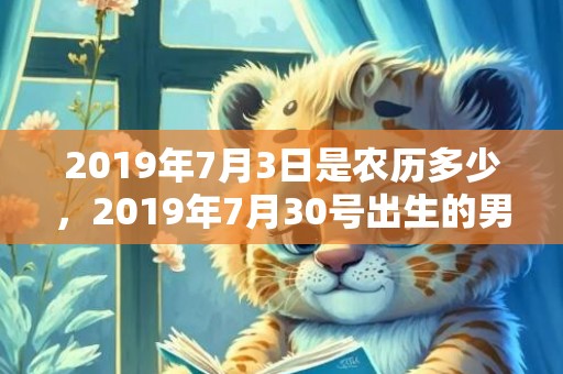 2019年7月3日是农历多少，2019年7月30号出生的男宝宝五行缺木要如何起名字