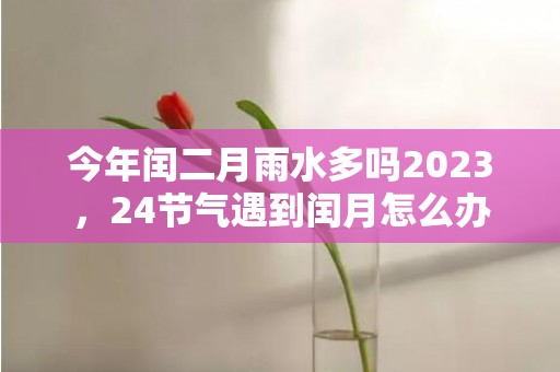 今年闰二月雨水多吗2023，24节气遇到闰月怎么办