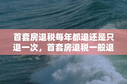 首套房退税每年都退还是只退一次，首套房退税一般退多少