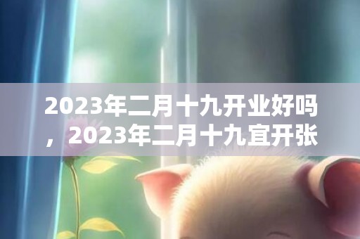 2023年二月十九开业好吗，2023年二月十九宜开张大吉吗